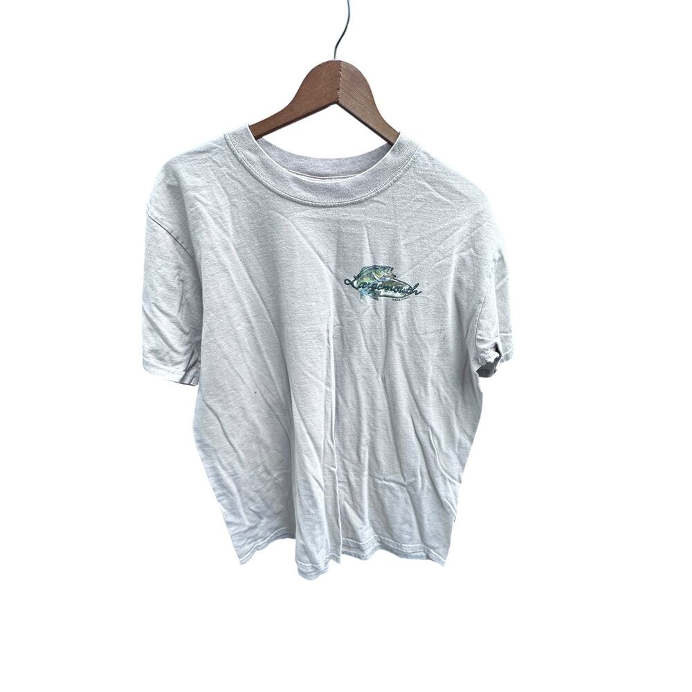 Vintage 90's Fishing Shirt Made in USA - Large Mouth Bass Size L